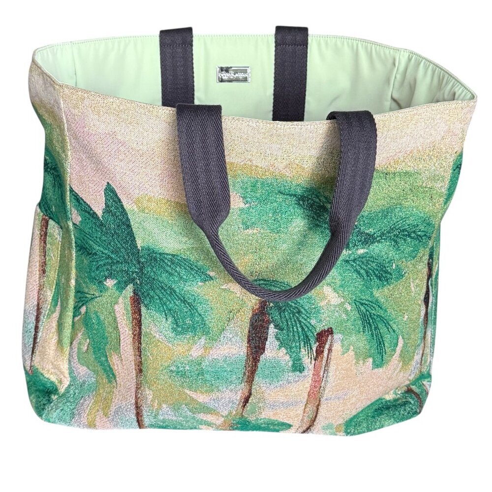 EMPORIO ARMANI Tote Bag,  Riviera‎ Reversible Nylon Palm Print